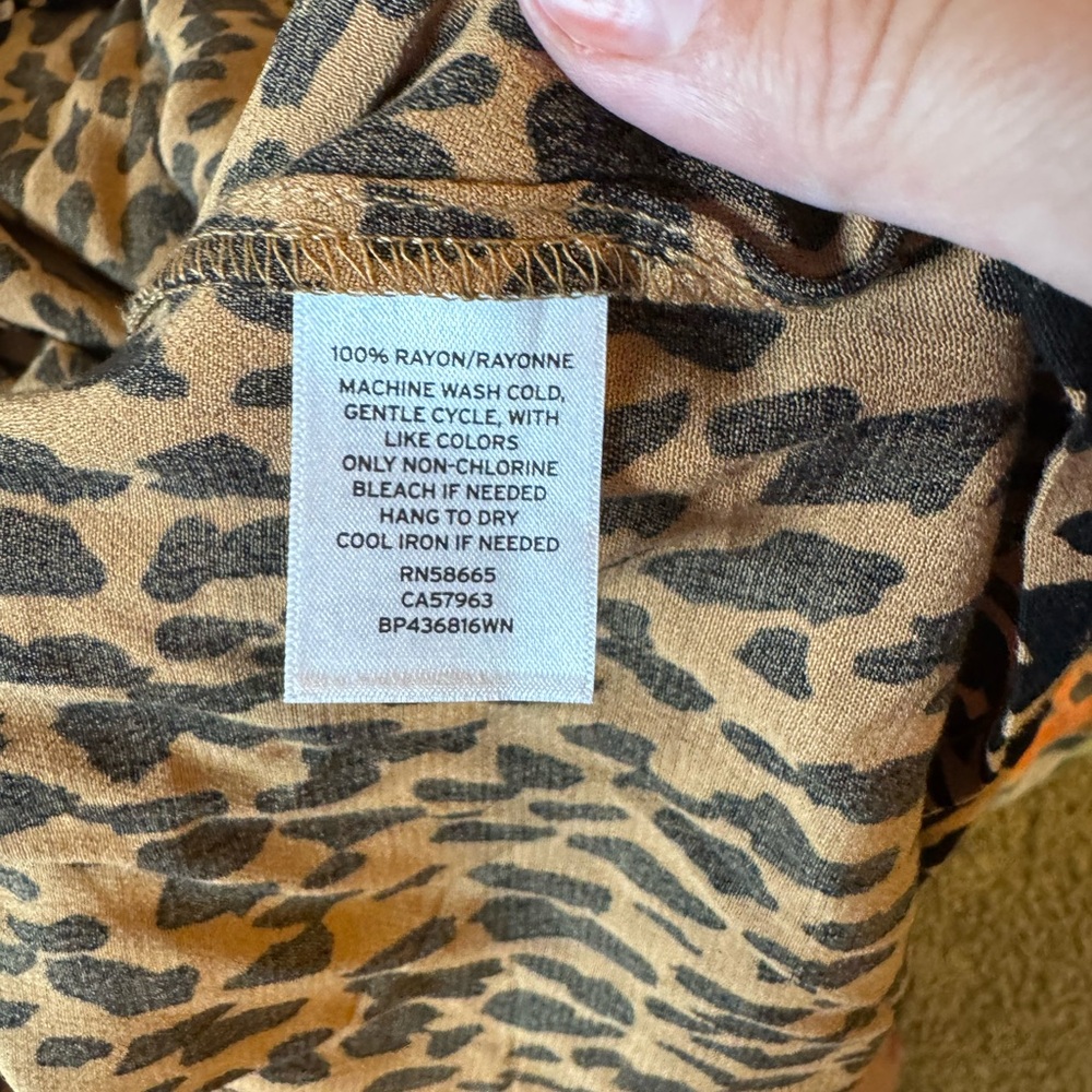 Nordstrom Leopard Print Long Sleeve Dress - Picture 6 of 9
